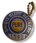 Vintage Pure Oil Company Smiths Bluff Refinery Employee Badge Id Numbered Rare