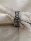 Dainty Antique Ornate Silver Napkin Ring