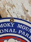 Vintage Great Smoky Mountains Porcelain Sign Old 1934 Tn National Park Smokies