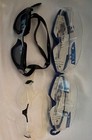 Speedo Hydrospex Swim Goggles Lot Of 4 Assorted Colors W  Protective Cases