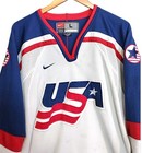 Nike Vintage Men s United States Usa Hockey Jersey Stitched Size Large  stained 