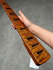 Aaaa 5 Strings Bass 20frets Roasted Flame Maple Guitar Neck Black Square Inlay