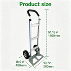 500 Lb Capacity Aluminum Hand Truck Dolly Heavy Duty Moving Cart W  2 Straps New