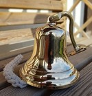 Antique Finish Brass Ship Bell 4inch Nautical Maritime Bell Marine Boat Wall Han