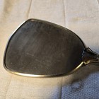 Vintage Silverplate Hand Mirror Vanity Dresser Floral Back 12 75  Art Deco Style