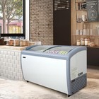 12 7 Cu ft  360l Commercial Ice Cream Freezer  W  Lockable Wheels 2 Sliding Door