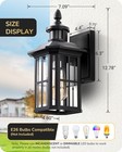 Edishine Outdoor Motion Sensor Porch Light Dusk To Dawn Wall Mount Sconce 