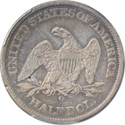 1861-o Liberty Seated Half Dollar Csa Obverse Fs-401 Cleaning - Vf Details Pcgs