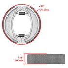 Rear Brake Shoes For Honda Atc70 1978-1981 1982 1983 1984 1985   43120-957-000