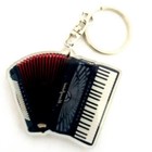 Accordion Keychain  Collection Traditional Music Instrument Musette Jazz Piano