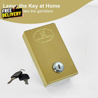Metal Box For Gambler Winners Bank Portable Safe Casino Money Pocket Sized Cas  