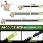 Weed Brush With Long Handle - Patio Weed Remover Tool For Deck Patio Driveway