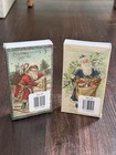Long Decorative Matches Set Of 2 Vintage Victorian Santa Claus 50ct Candle Gift