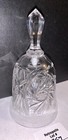 Vintage Crystal Glass Bell Pinwheel Star Dinner Bell