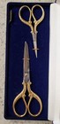Klasse Gold 2 Piece Fine Scissor Set Embroidery And Sewing Scissors Italy bx-16 