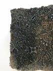  Antique Asian Wood Block For Fabric Textile Hand Carved Stamp Floral Ornate