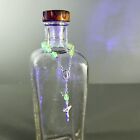 Miniature Uranium Glass Rosary  Uranium Glass Baby Rosary  5 Inch Vaseline Glass