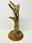 Miniature Carved Bird Figurine Downey Woodpecker By Mark Belanger  Signed  1998