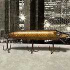 Vintage 1927 Heddon Vamp 7509m Pike Scale Rare Wood Fishing Lure Glass Eyes 4 5   