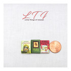 Young Girl Book Set 3 Pc Miniature Illustrated Readable 1 12 Scale Books