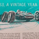 1963 Historic Lotus 25 Ad Jim Clark World Champion Monza Grand Prix Racing Art