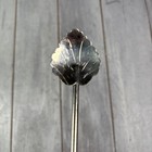 Mexican Silver Plate Leaf Shaped Stir Sipping Straws