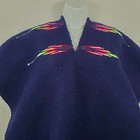 Poncho Gaban Womens One Size Fringe Serape