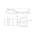 Taco Marine Canvas Upholstery Clip F16-0094  set Of 4 