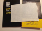  2  1980 Bethlehem Steel Wire Rope Note Pads Graph Paper 4 75  X 2 75  Made Usa