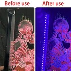 2pcs Uv Black Light Bar Fixtures Ultraviolet Lamp Strip Us Plug Dj Party Club  