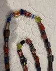 Beautiful 38 Inch Strand Of Chevron Trade Beads