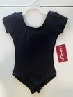 Capezio Girls Short Sleeve Dance Leotard Toddler Tc  2-4  Black