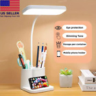 Dimmable Led Desk Light clip On Lamp Table Bedside Reading Lamp Usb Rechargeable