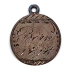 Double-sided Love Token Pendant  - Grandma Born 1818 -  Us 90  Silver Dime Size