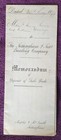 1879 Nottingham   Nottinghamshire Memorandum Re  Denman St  Radford  Nottingham