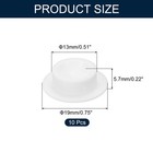 10pcs Hole Plug 1 2 Inch  13mm  Button Plugs Fit For 13mm Hole  White