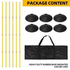 6x 5 6ft Soccer Agility Poles Soccer Equipment For Training Football Accessories