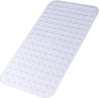 Non Slip Bathtub Shower Mat  Extra Long Bath Mat For Tub  28x15 Clear