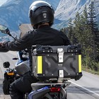 55l Motorcycle Luggage Tail Box Scooter Trunk Storage Top Case Waterproof Black