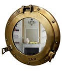 Antique House Antique Brass Mirror Porthole 12 Inch Wall Hanging Nautical Home