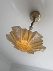 Antique Vintage Art Deco Ceiling Light Fixture Consolidated Martele  Modernizer