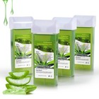 Soft Wax Roller Cartridge Refill For Sensitive Skin - Aloe Depilatory Wax 4 Pack