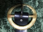 Htc Leather Belt With Purple Studs Handmade Vintage Style Used