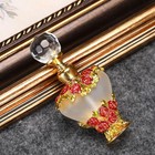 5ml Vintage Heart Perfume Bottles Empty Refillable Essential Oil Bottle Red Bird