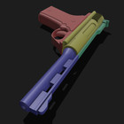 3d Printed Automag  44 Magnum Pistol Prop Replica Cosplay Non-functional 1 1