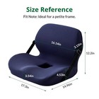 Futuraloom Ergonomic Seat Cushion For Sciatica Relief Long Driving - Memory