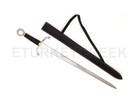 Medieval Warrior Handmade Fantasy Royal Sentry Sword-leather Scabbard-42 
