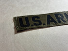 Vintage Us Army Name Tag Sew-on Black   Green