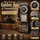 Vintage Rotary Pay Phone Wall Decor - Retro 1950s Coin Operated Telephone