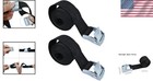 2pcs Heavy-duty Tie Down Straps - Adjustable Up To 600lbs For Secure Transport